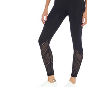MARIKA Black Fishnet Legging Sizes M